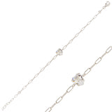 Yellow Gold Plated Sterling Silver Bracelet - Swarovski Crystal Love Symbol