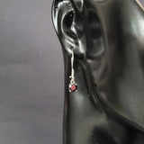 Premium 925 Sterling Silver Round Onyx Earrings