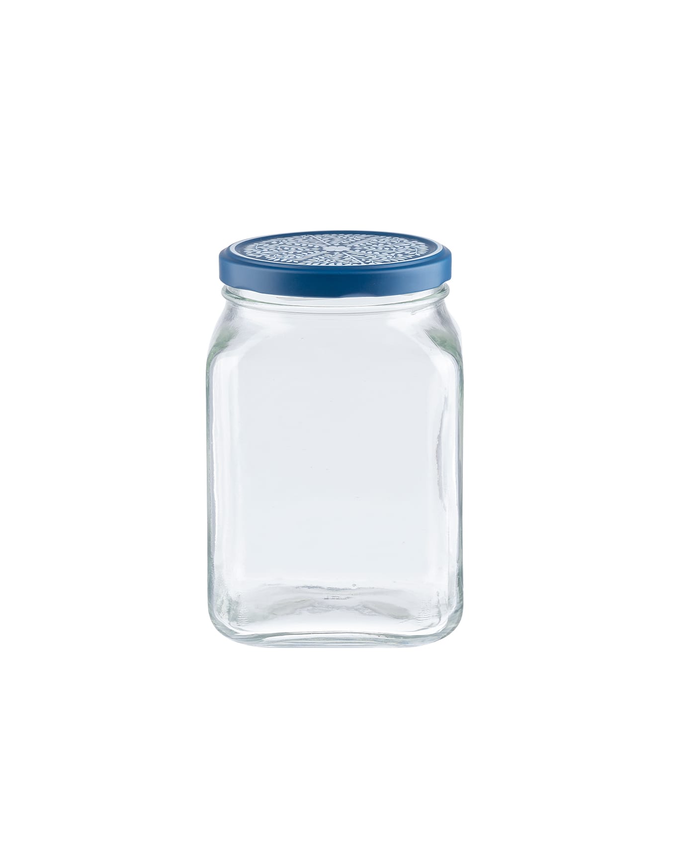 Frasco cuadrado de vidrio para almacenamiento de alimentos de 1600 ml con tapa hermética