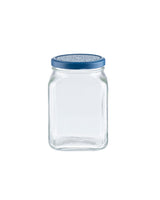 Frasco cuadrado de vidrio para almacenamiento de alimentos de 1600 ml con tapa hermética