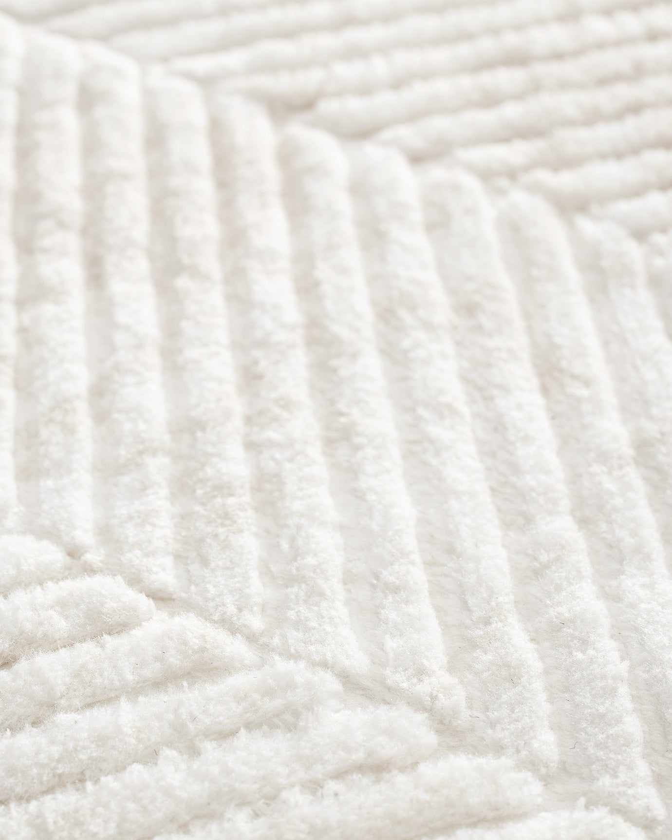 Polyester Area Rug - Soft Ecru Weave