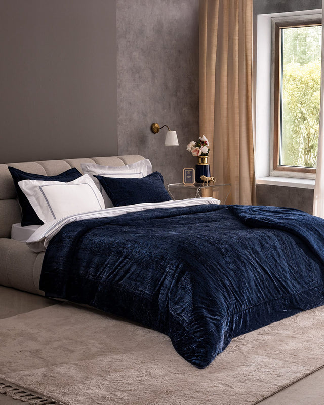 Soft Cotton & Polyester 8-Piece Bed Set - Elegant Antoinette Style