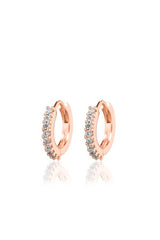 Sterling Silver Nine Stone Zircon Cartilage Earring