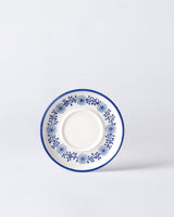Turkish Porcelain 6-Piece Tea Plate Set - Grand Floral Pattern