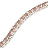 Sterling Silver Square Zultanite Line Bracelet - Captivating Gemstone