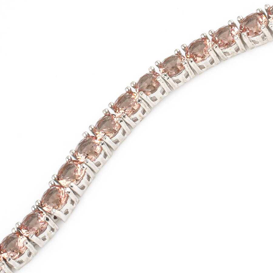 Sterling Silver Square Zultanite Line Bracelet - Captivating Gemstone