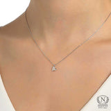 925 Sterling Silver Minimalist Heart Pendant Necklace - Modern Elegance