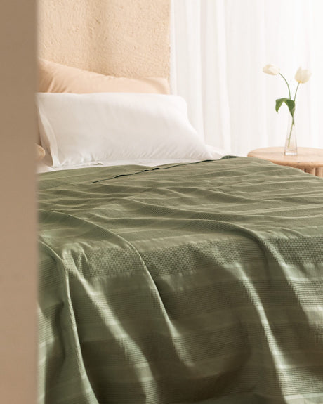 Ecocell Pique Weave Single Size Lightweight Summer Blanket