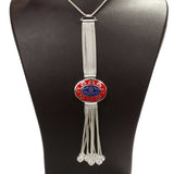 Premium 925 Sterling Silver Enamel Foxtail Necklace