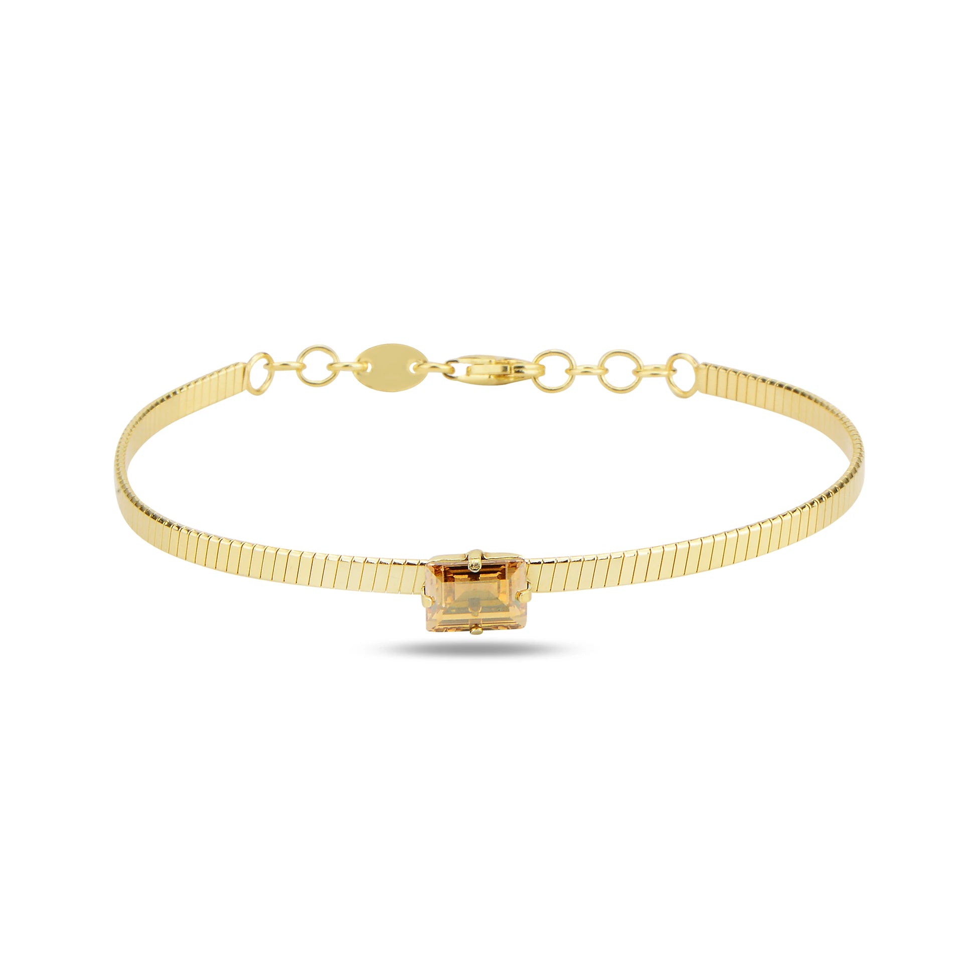 Brilliant Solitaire Armbånd - Elegant Fint Kædedesign