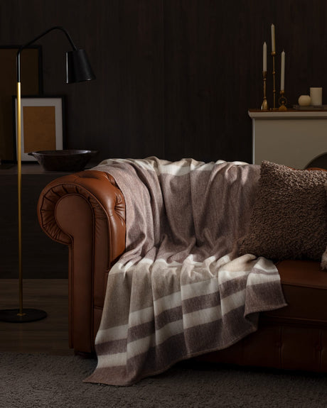 Origny Brown Soft TV Throw Blanket