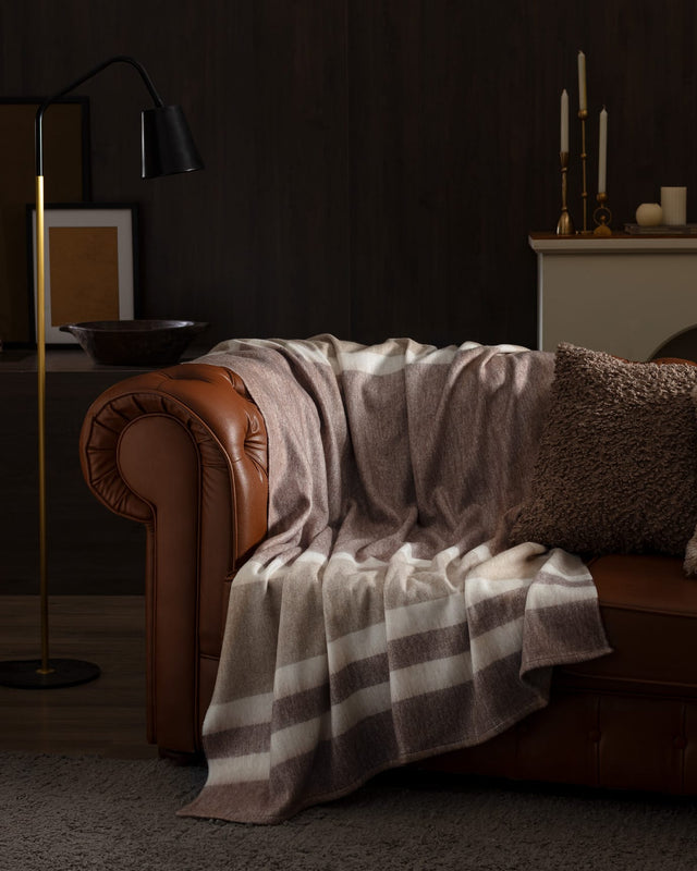 Origny Brown Soft TV Throw Blanket