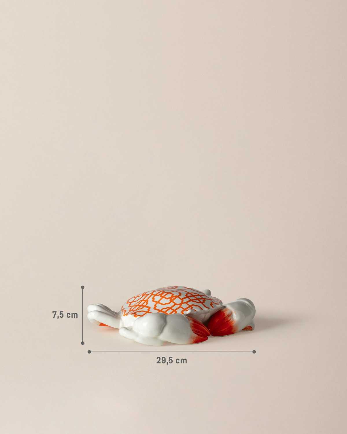 Artistic Resin Figurine - Cabaret Inspired Orange & White Accent