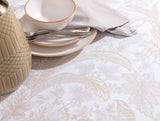 Bernice Polycotton Tablecloth, Easy Care Dining Linen