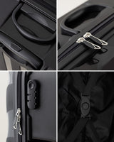 Large Black Hardside Rolling Travel Suitcase