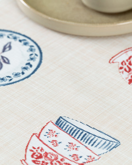 Mavel PVC Tablecloth - Durable Spill-Proof Dining Table Cover
