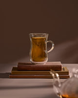 200ml Double Wall Insulated Tea Glass - Single