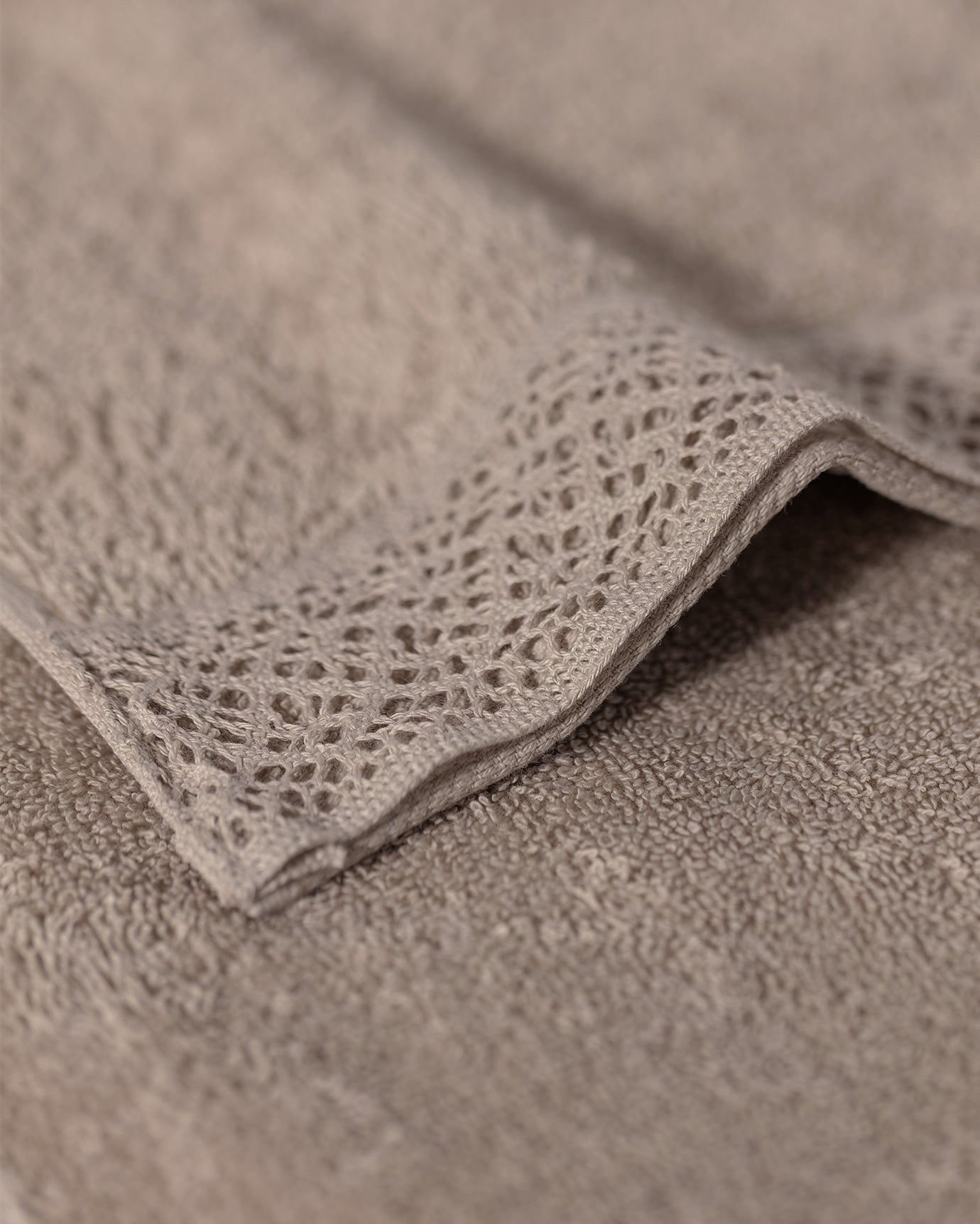 Angelique Dark Beige Face Towel - Soft & Absorbent Cotton