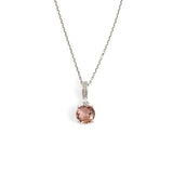 925 Sterling Silver Zultanite Necklace - Round Pendant Style