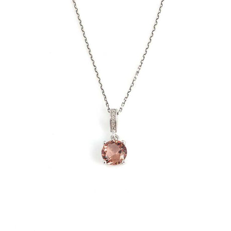 925 Sterling Silver Zultanite Necklace - Round Pendant Style