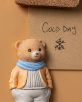 Paddington Bear Fridge Magnet - Collectible Home Decor Accent, Salmon & Blue