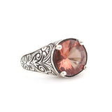 Bague pour homme en argent sterling 925 avec zultanite - Pierre précieuse captivante