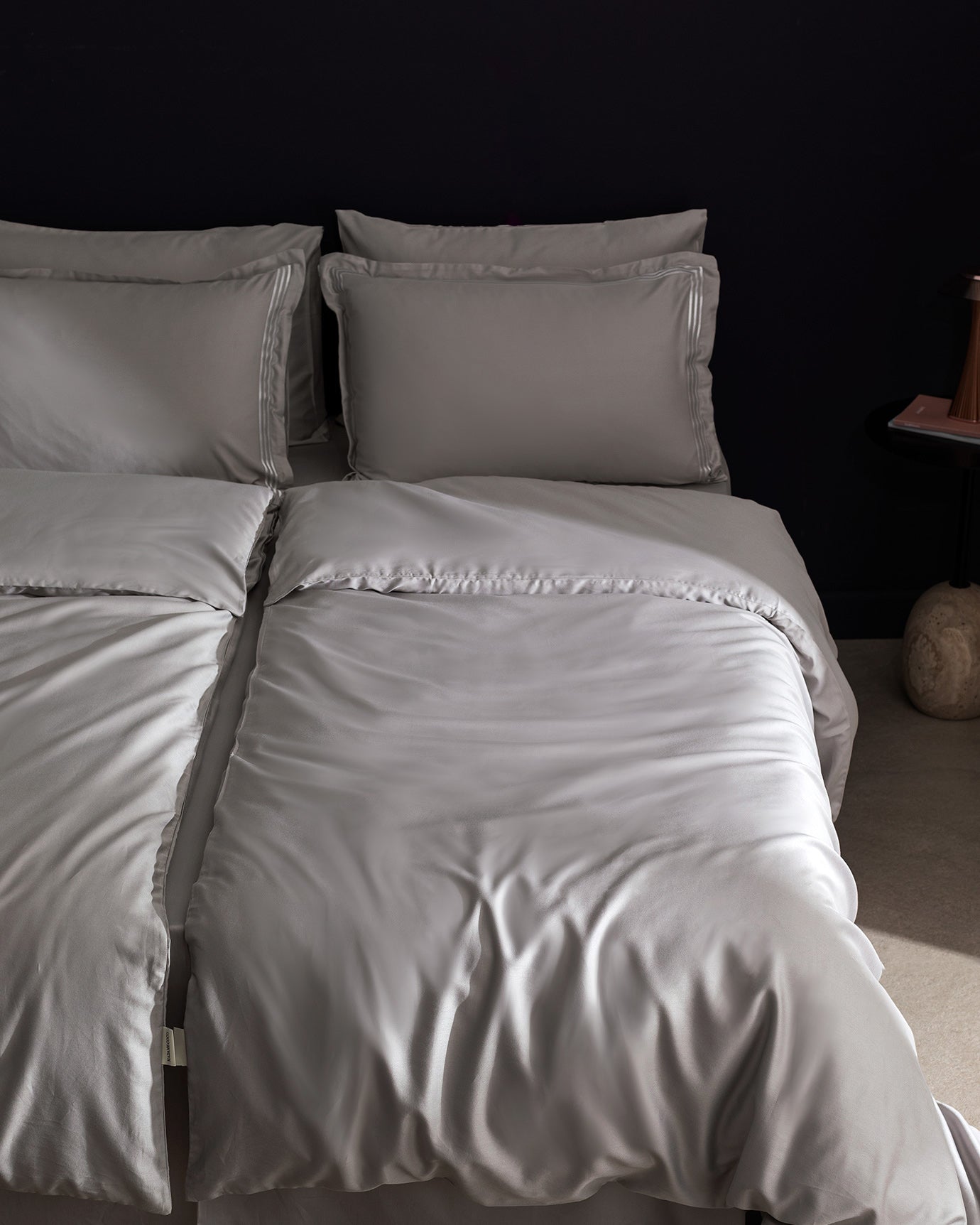 Clarette Bamboo Sateen King Size Duvet Cover Bedding Set