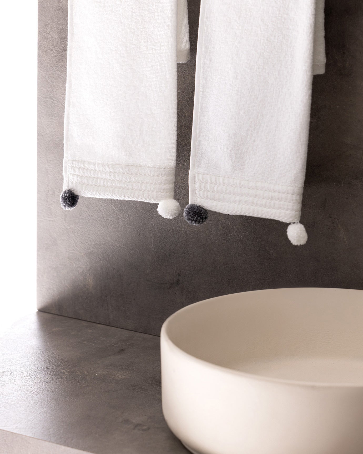 2er-Set Handtücher aus 100 % Baumwolle – Creme – Weich & Saugfähig