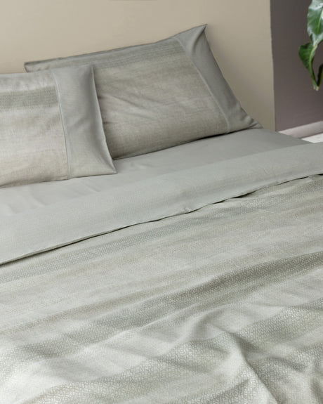 Candide Double 100% Cotton Crepe Printed Duvet Cover Set