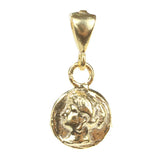 Wholesale 925 Sterling Silver Female Figure Medallion Pendant