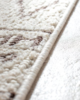 Polyester Area Rug - Chessy Geometric Cream Design
