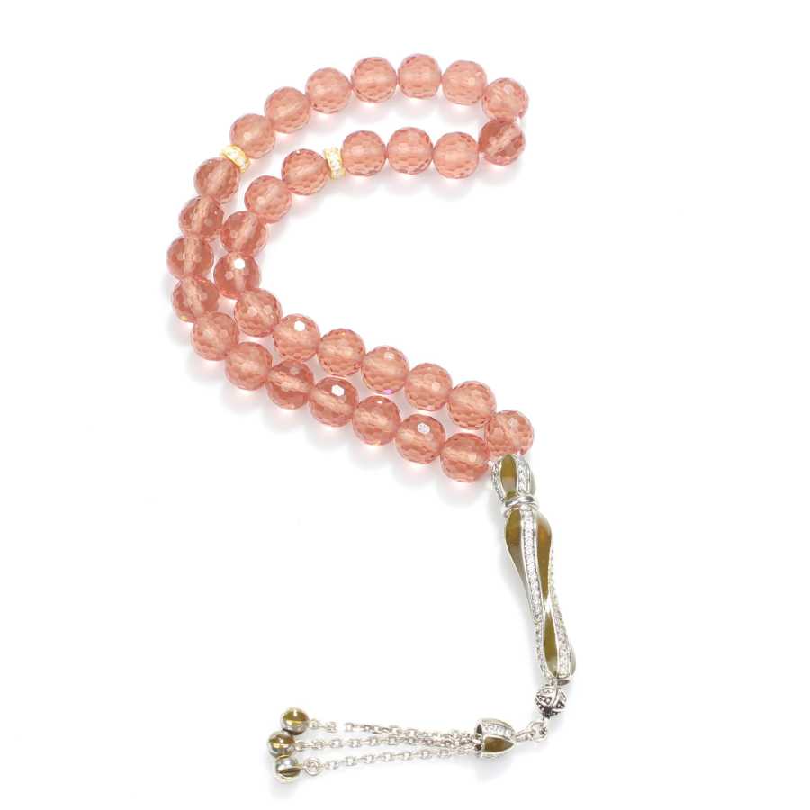 Sterling Silver Zultanite Round Facet Cut Prayer Beads - Handcrafted