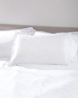 100% Cotton Sateen Double Duvet Set - Marguerite Embroidery
