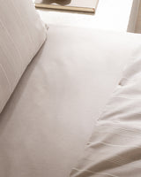 Cotton Blend Single Duvet Cover Set - Subtle Dobby Weave
