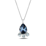 Crystal Chandelier Necklace - Elegant Marquise & Pear-Cut Design