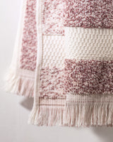 Yarn Dyed Cotton Face Towel - Soft & Absorbent - Powder Pink - 50x85 cm