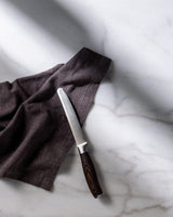 Versatile Multi-Purpose Kitchen Knife with Brown Handle