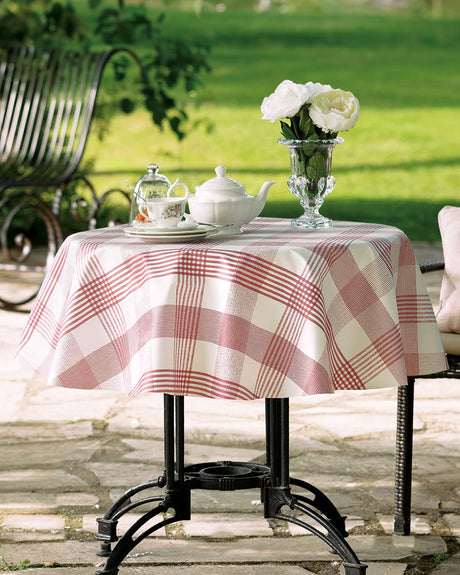 Premium PVC Round Tablecloth - Everyday Elegance & Spill Protection