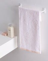 Opale Cotton Face Towel - Soft Absorbent Bathroom Towel - Powder Pink