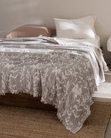 100% Cotton Quilted Bedspread - Soft & Textured Design