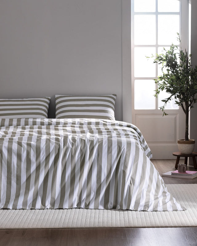 100% Cotton Ranforce Double Duvet Cover Set - Printed Design