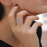 925 Sterling Silver Labyrinth Ring - Adjustable Fit