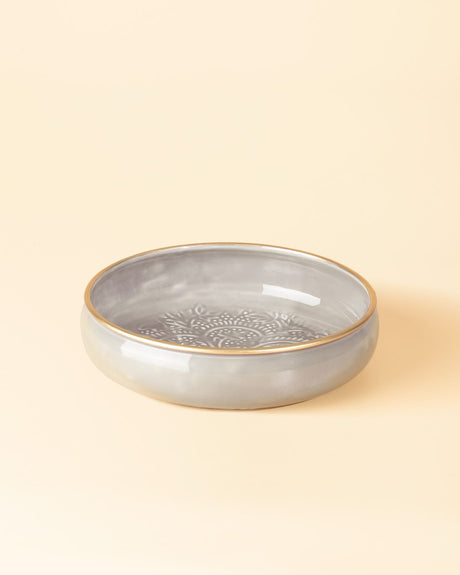Metal Decorative Bowl - Contemporary Grey Design for Stylish Interiors