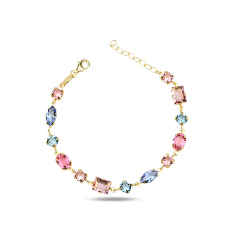 Sparkling Stone Eternity Bracelet - Continuous Brilliant Design