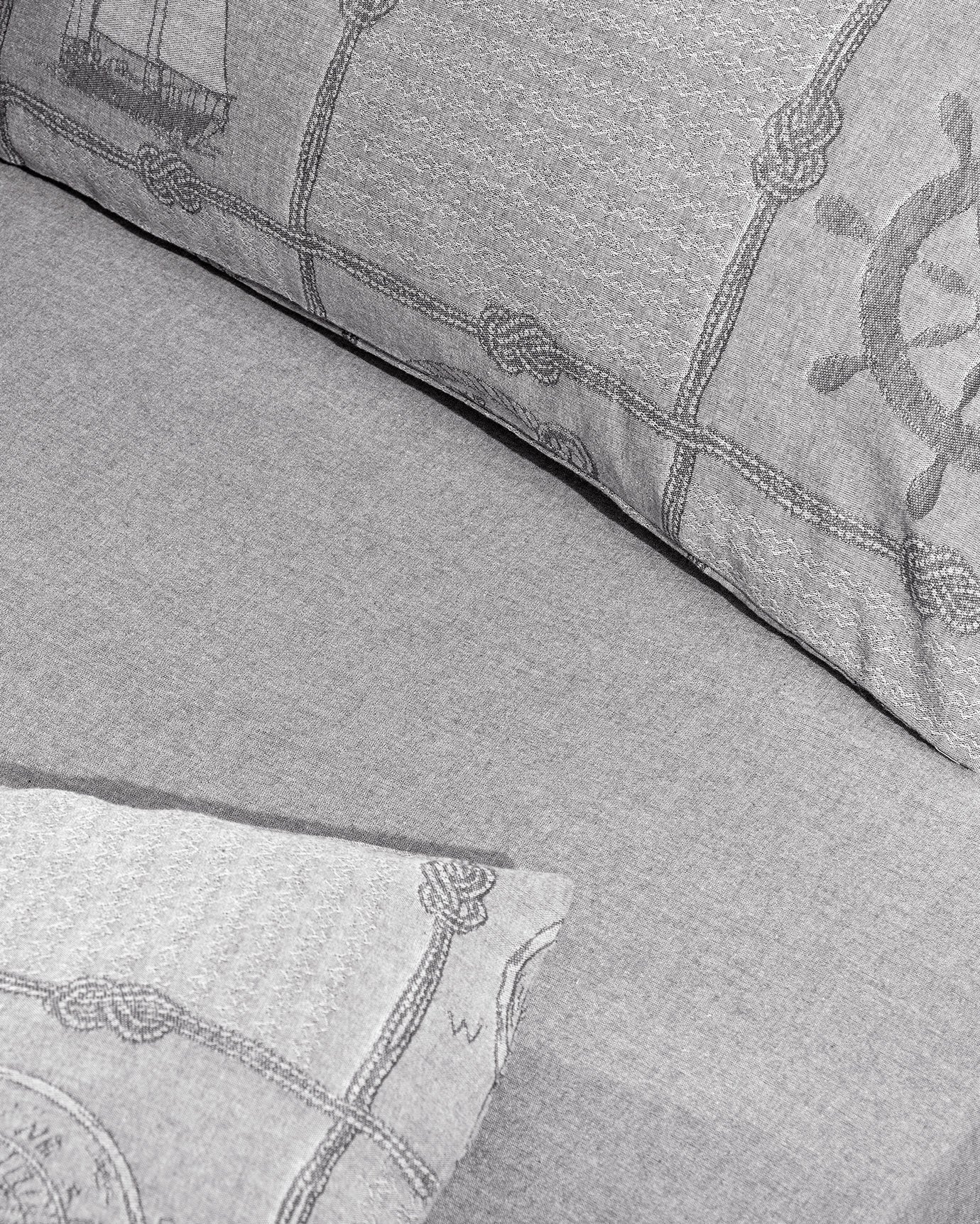 Viscose-katoenmix Dubbel Dekbedovertrekset - Etretat Jacquard