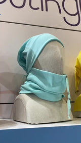 6 Yellow Ribbed Beanie & Neck Warmer Set - 2 - Piece cotton - TryAladdin