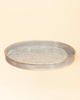 Durable Metal Serving Tray - Modern Minimalist Design for Elegant Hosting
