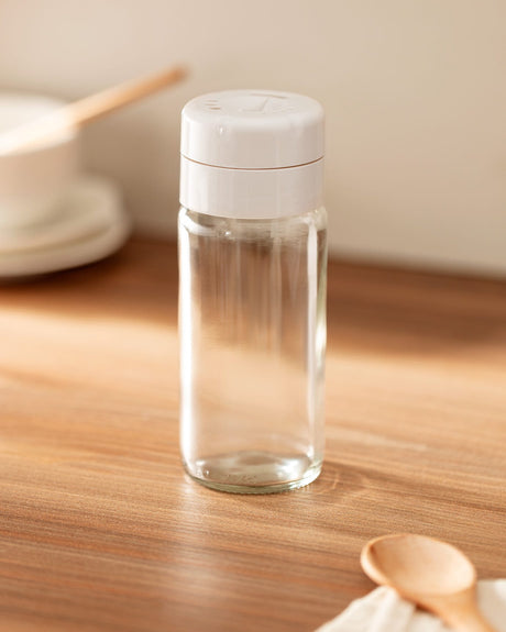Glass Spice Jar Food Storage Container with Lid - 244 ml