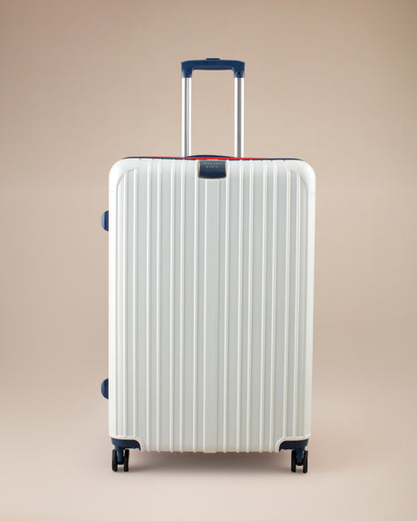 Large White Chest Style Travel Luggage Suitcase