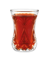 Monde 6-Piece Classic Tea Glass Set - 115ml Capacity